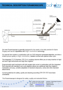 Technical-Description Foraminoscope-S-1-2-1